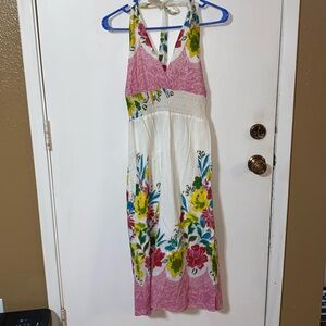 EUC maxi dress halter tie style - juniors size large by Ocean Breeze